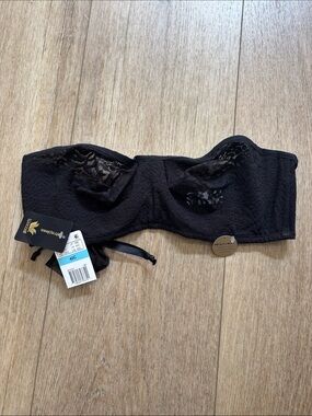 Wacoal Black Lace Strapless Bandeau Bra
